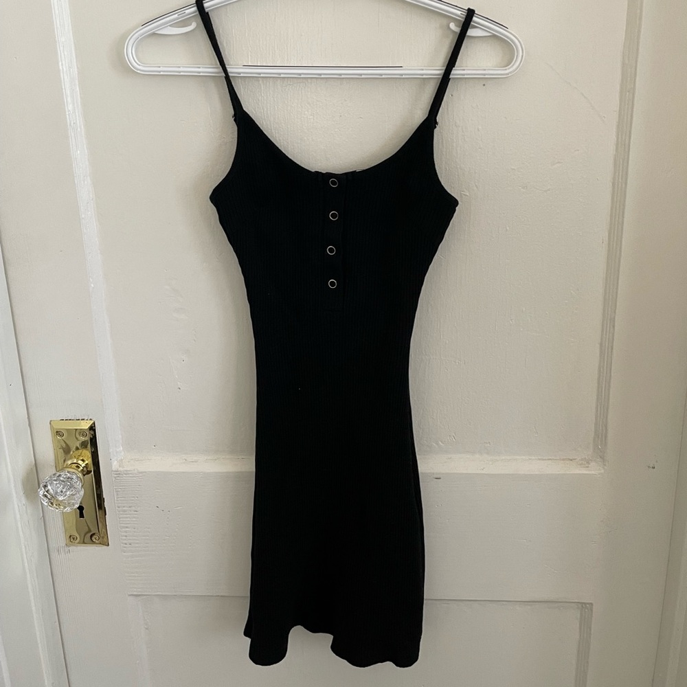 Black mini dress